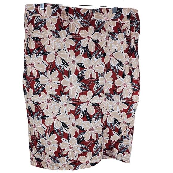 Rip Skirt Hawiian Floral Adjustable Wrap Skirt Vacation Cruise Women's XL - Picture 1 of 5